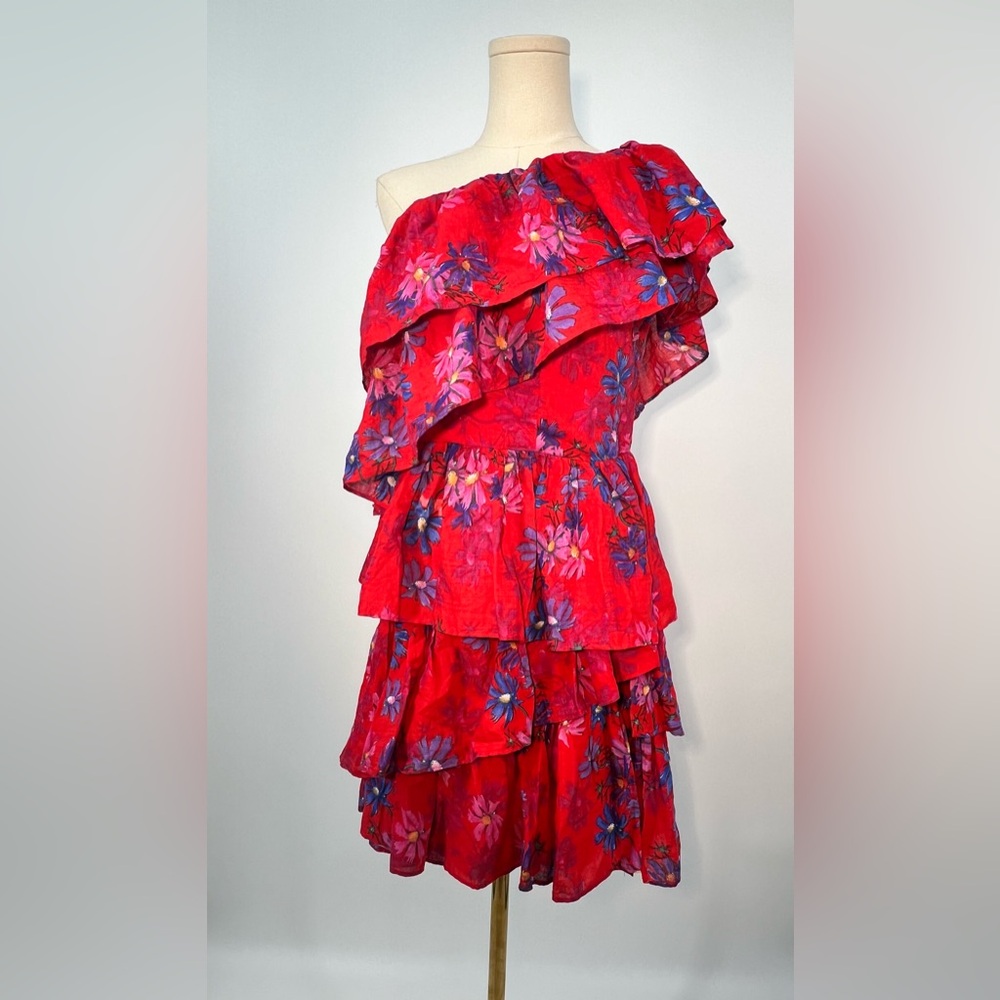 Endless Rose one Shoulder Tiered Mini Dress | NWT M - Picture 3 of 8